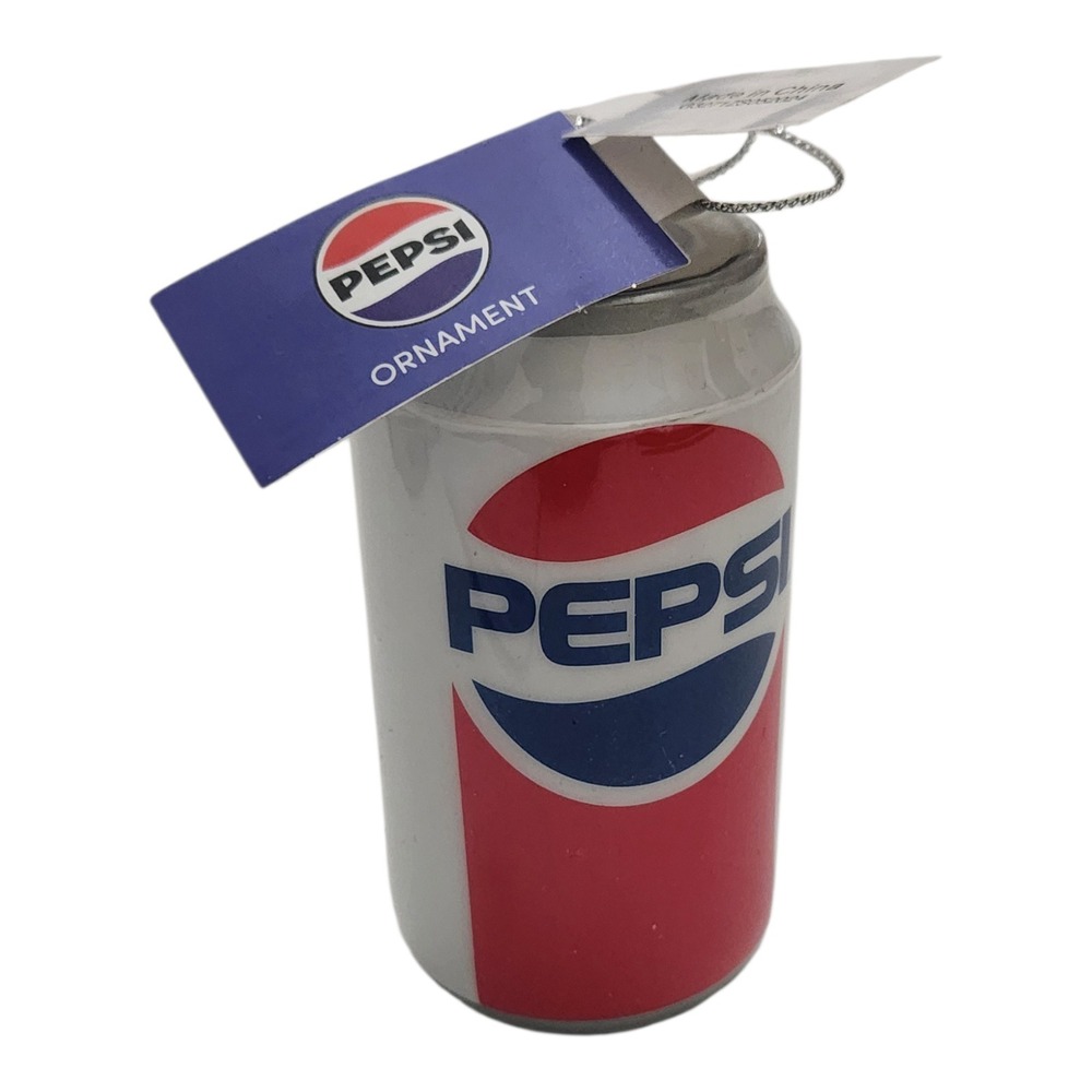 Pepsi Soda‎ Can Christmas Ornament Retro Logo White Red Blue G3271ZS052024 NEW